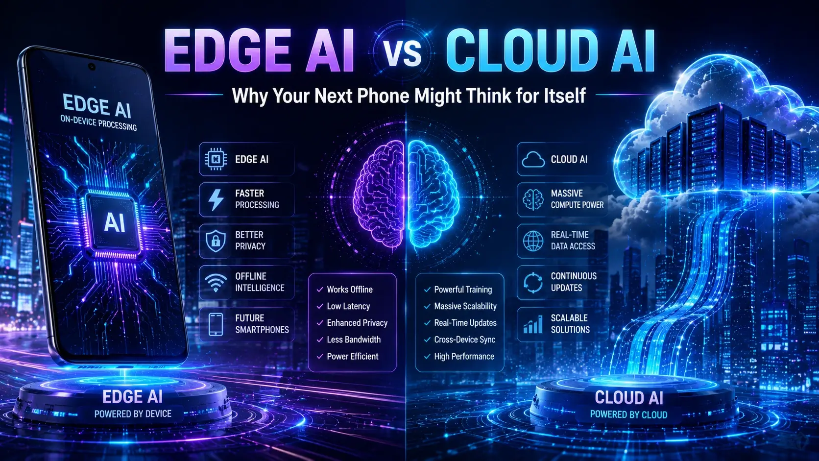 Edge AI vs Cloud AI: Why Your Next Phone Might Think for Itself