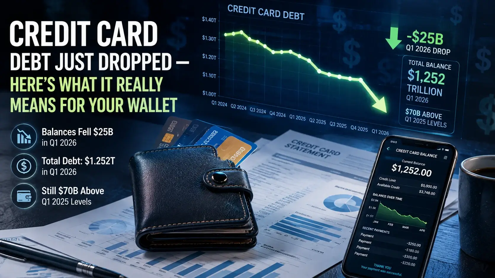 Credit Card Debt Just Dropped — Here&amp;#039;s What It Really Means for Your Wallet